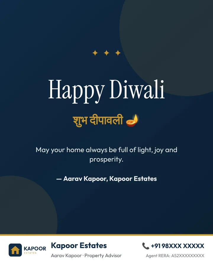 Festival greeting post